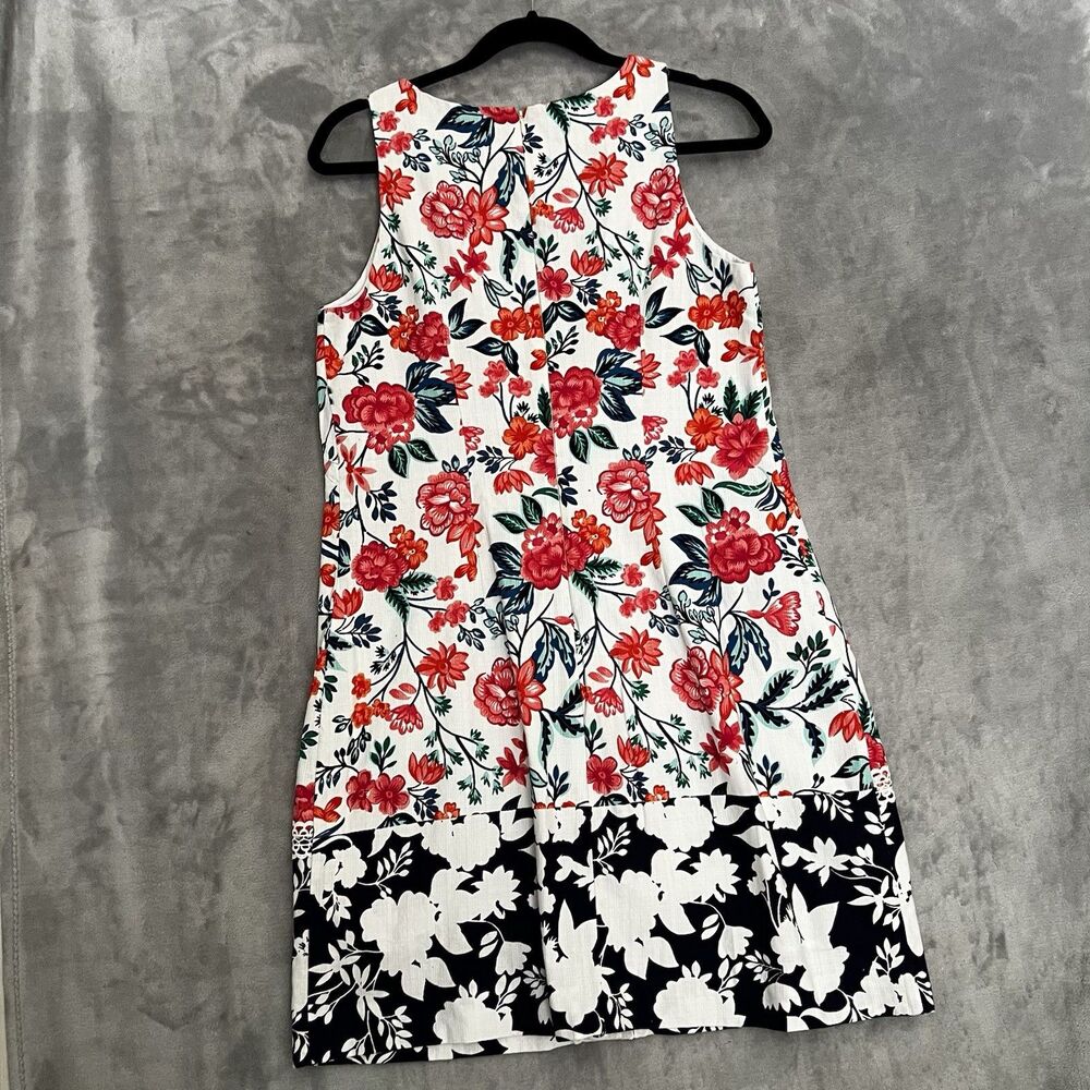 Eliza J women‎ Sleeveless Dress Floral Shift Size 8 Knee Length - Picture 10 of 12